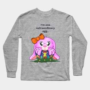 Extraordinary Bunny Autism Pink T Shirt Long Sleeve T-Shirt